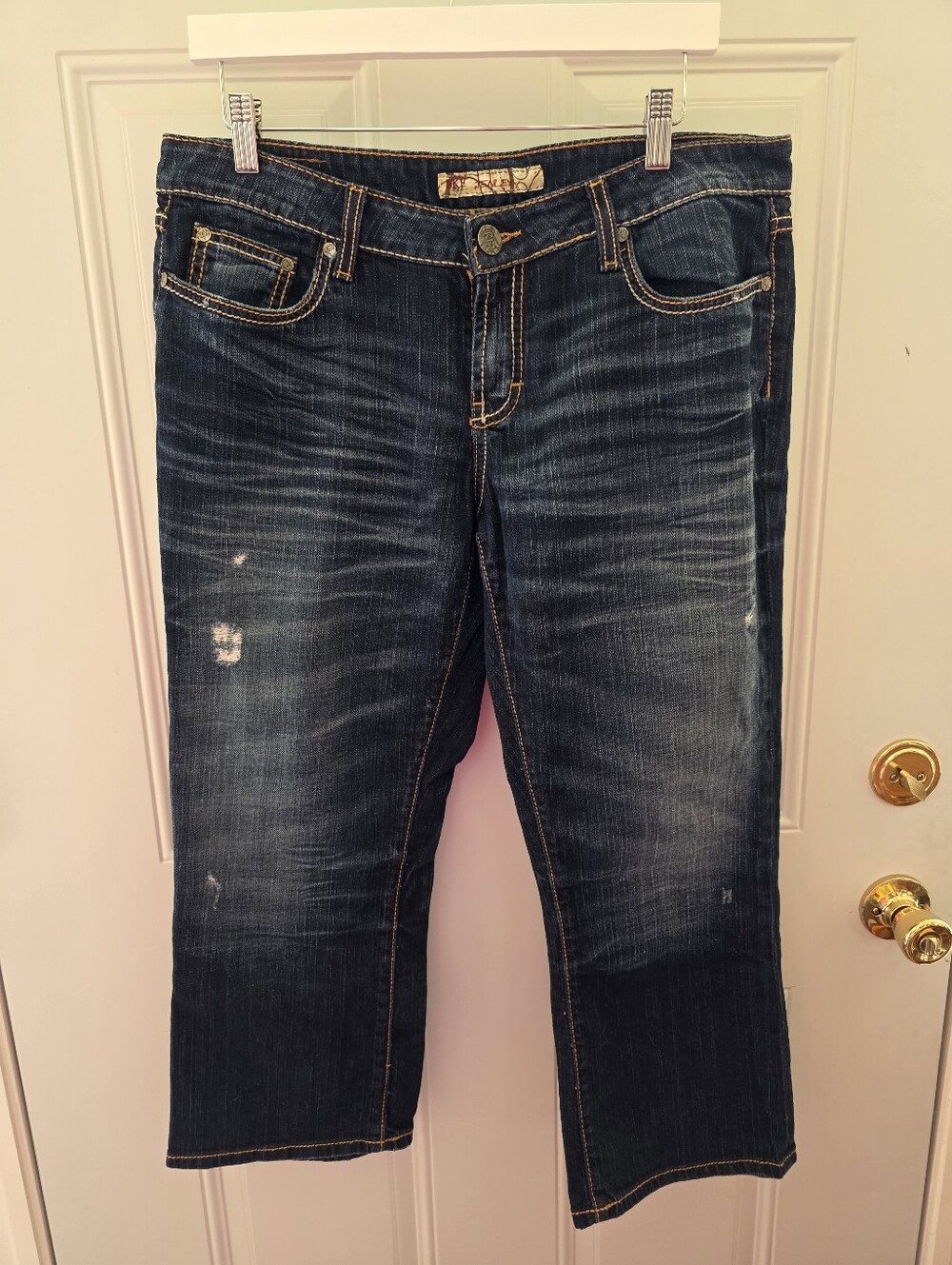BKE Dark Blue Cropped Women's Jeans Size 32x25